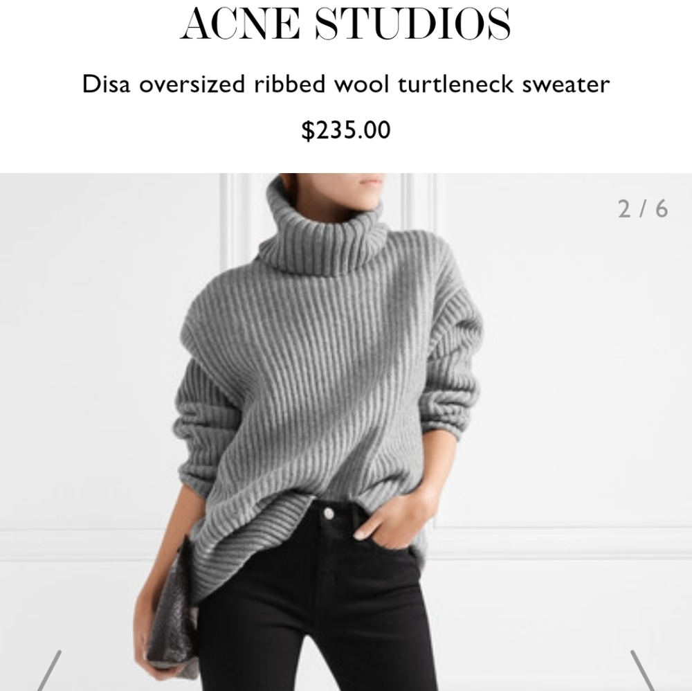 Acne studios Disa oversized turtleneck sweater